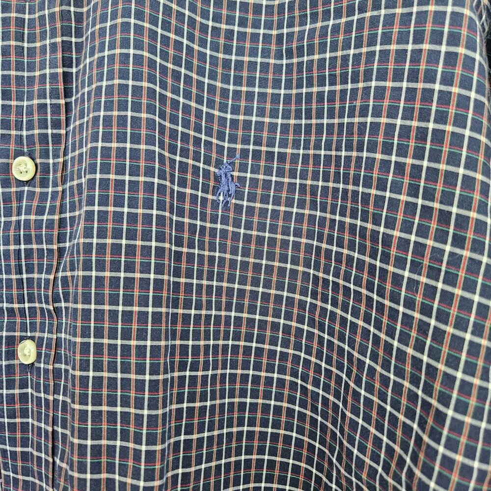 Ralph Lauren Blake Blue Plaid Button Down Dress Shirt - Picture 5 of 6